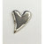 Creative Impressions - Brads - Silver Curved Heart