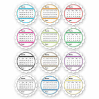 Chic Tags - Delightful Paper Tags - Forever Calendars - Brights - Set of 12