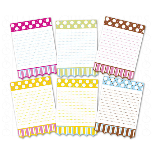 Chic Tags - Delightful Paper Tags - Spring Polkadots and Stripes - Set of 6