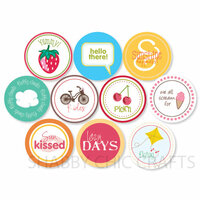 Chic Tags - Delightful Paper Tags - Spring Words and Icons - Set of 10