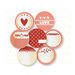 Chic Tags - Delightful Paper Tags - Valentine Embellishments - Set of 7