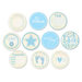 Chic Tags - Delightful Paper Tags - Vintage Baby Boy Embellishments - Set of 10