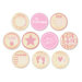 Chic Tags - Delightful Paper Tags - Vintage Baby Girl Embellishments - Set of 10