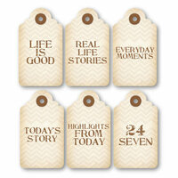 Chic Tags - Delightful Paper Tags - Everyday Life Mini Tags - Set of 6
