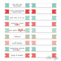 Chic Tags - Delightful Paper Tags - Valentine Collection - Love Note Phrases - Set of 18