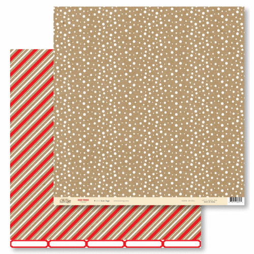Chic Tags - Good Tidings Collection - Christmas - 12 x 12 Double Sided Paper - Frost