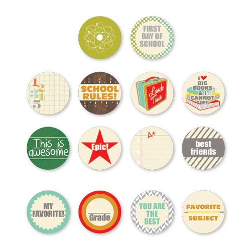 Chic Tags - School House Collection - Mini Icons