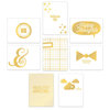 Chic Tags - Cloud 9 Collection - Cards with Foil Accents - Gold