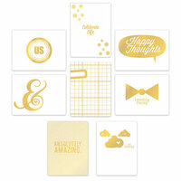 Chic Tags - Cloud 9 Collection - Cards with Foil Accents - Gold