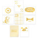 Chic Tags - Cloud 9 Collection - Cards with Foil Accents - Gold