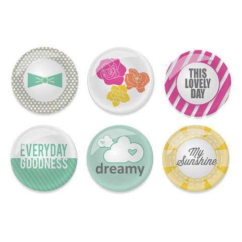Chic Tags - Cloud 9 Collection - Flair Buttons
