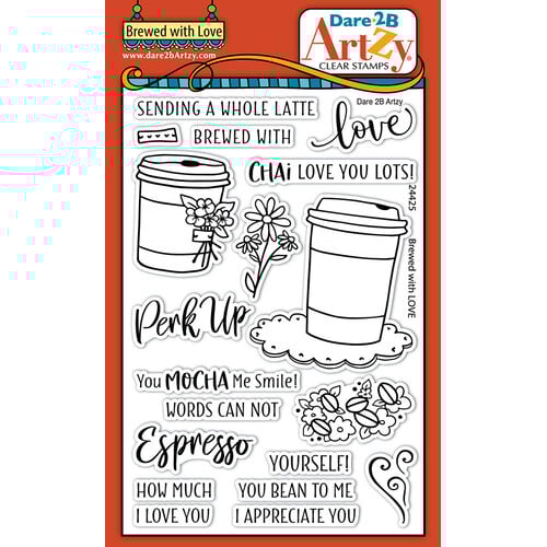 Dare 2B Artzy - Clear Photopolymer Stamps - Brewed With Love