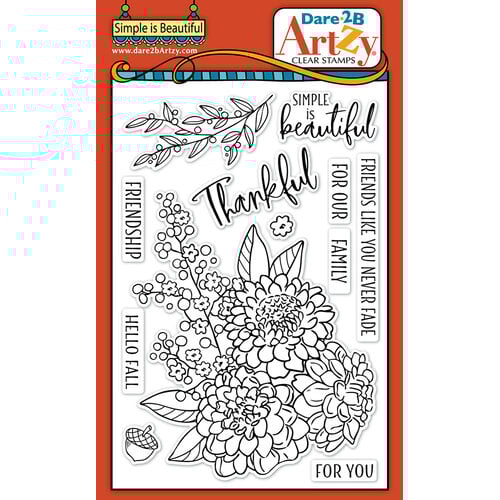 Dare 2B Artzy - Clear Photopolymer Stamps - Simple Is Beautiful