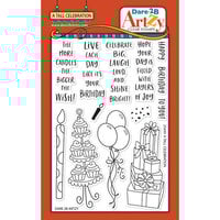 Dare 2B Artzy - Clear Photopolymer Stamps - Tall Celebration