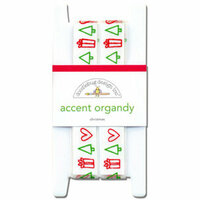 Doodlebug Designs - Accent Organdy Ribbon - Christmas Collection, CLEARANCE