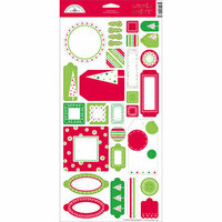 Doodlebug Designs - Whimsy Wafers - Self-Adhesive Chipboard - Christmas Collection, CLEARANCE