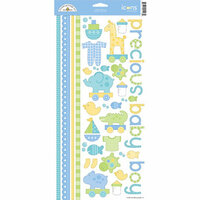 Doodlebug Design - Baby Boy Collection - Cardstock Stickers - Bitty Baby Boy