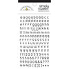 Doodlebug Design - Simply Sweet Mini Alphabet Rub-Ons - Beetle Black