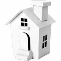 Doodlebug Design - Plain and Simple - Chipboard Houses - Small