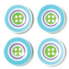 Doodlebug Designs - Striped Buttons - Seaglass, CLEARANCE