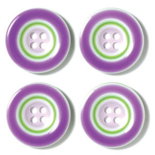 Doodlebug Designs - Striped Buttons - Lime Rickey, CLEARANCE