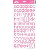 Doodlebug Design - Alphabet Cardstock Stickers - Simply Sweet - Bubblegum