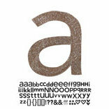 Doodlebug Design - Sugar Coated - Adhesive Chipboard Alphabet - Hopscotch Font - Bon Bon