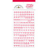 Doodlebug Design - Simply Sweet Mini Alphabet Rub-Ons - Ladybug