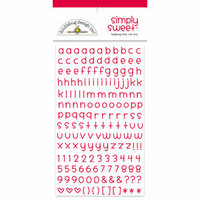 Doodlebug Design - Simply Sweet Mini Alphabet Rub-Ons - Ladybug