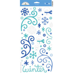 Doodlebug Design - Cold Spell Winter Collection - Cardstock Stickers - Cold Spell