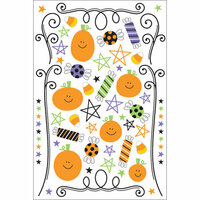 Doodlebug Designs - Halloween Collection - Trick or Treat Rub-ons, CLEARANCE