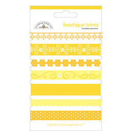 Doodlebug Designs - Boutique Trims - Assorted Ribbon - Bumblebee, CLEARANCE