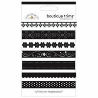Doodlebug Designs - Boutique Trims - Assorted Ribbon - Beetle Black