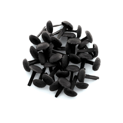 Doodlebug Designs - Crushed Velvet Brads - Beetle Black, CLEARANCE