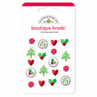 Doodlebug Design - Merry and Bright Collection - Christmas - Boutique Brads, CLEARANCE