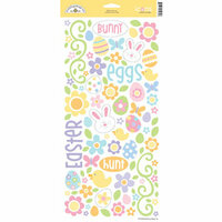 Doodlebug Design - Bunny Hop Collection - Easter - Sugar Coated Cardstock Stickers