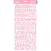 Doodlebug Design - Shin-Dig Collection - Flocked Velvet Coated Alphabet Cardstock Stickers - Cupcake, CLEARANCE