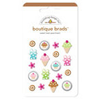 Doodlebug Design - Boutique Brads - Assorted Brads - Sweet Treat, CLEARANCE