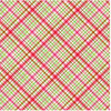 Doodlebug Design - Cherries Jubilee Collection - 12 x 12 Accent Paper - Cherry Pie Plaid