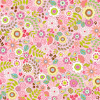 Doodlebug Design - Tutti Fruitti Collection - 12 x 12 Accent Paper - Tutti Fruitti Floral