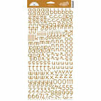 Doodlebug Design - Candy Shoppe Collection - Sugar Coated Alphabet Cardstock Stickers - Bon Bon, CLEARANCE