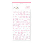 Doodlebug Design - Candy Shoppe Collection - Mini Alphabet Rub Ons - Cupcake, CLEARANCE