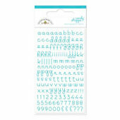 Doodlebug Design - Candy Shoppe Collection - Mini Alphabet Rub Ons - Swimming Pool, CLEARANCE