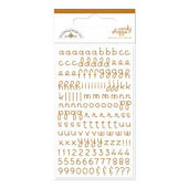 Doodlebug Design - Candy Shoppe Collection - Mini Alphabet Rub Ons - Bon Bon, CLEARANCE