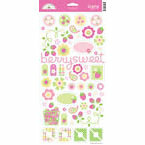 Doodlebug Design - Strawberry Parfait Collection - Sugar Coated Cardstock Stickers - Icons, CLEARANCE