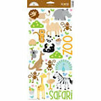 Doodlebug Design - Zoofari Collection - Cardstock Stickers - Safari Icons