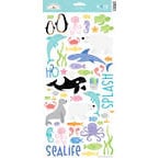 Doodlebug Design - Seaside Collection - Sugar Coated Cardstock Stickers - Icons