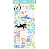 Doodlebug Design - Seaside Collection - Sugar Coated Cardstock Stickers - Icons