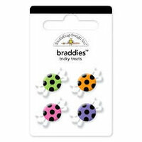 Doodlebug Design - Trick or Treat Collection - Halloween - Sugar Coated - Brads - Tricky Treats Braddies, CLEARANCE