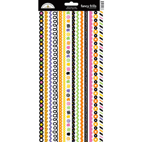 Doodlebug Design - Trick or Treat Collection - Halloween - Sugar Coated Cardstock Stickers - Fancy Frills